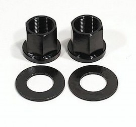 PROFILE ALUMINUM 14mm AXLE NUT BLACK (Pair)