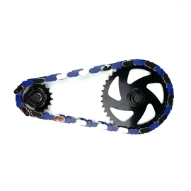 INSANE 1/2x1/8" CHAIN CAPS 56pc MULTICOLOR CHROME/BLUE