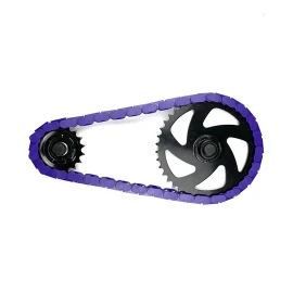 INSANE 1/2x1/8" CHAIN CAPS 56pc SOLID PURPLE