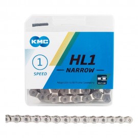 KMC HL1 NARROW 1/2x3/32" CHAIN SILVER