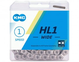 KMC HL1 WIDE 1/2x1/8" CHAIN SILVER