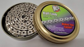 MCS HALF LINK BMX RACING 1/2" x 3/32" x 100L CHAIN SILVER