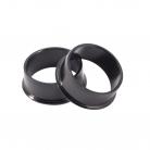 BOX TWO 1-1/8" TO 1" HEADSET ADAPTERS BLACK