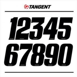 TANGENT 3" NUMBERPLATE NUMBERS BLACK