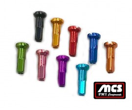 MCS POKIES 16mm LONG ALLOY NIPPLES (37/Bag)