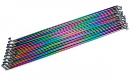 STEEL ED PLATED SPOKES 292mm 14g (36 Bag) JET FUEL