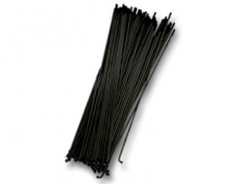 STAINLESS STEEL 14g SPOKES (75/Bag) BLACK