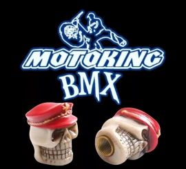 MOTOKING CAPTAIN SKULL SCHRADER VALVE CAPS