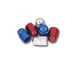 TRIK TOPZ HEX DOME SCHRADER VALVE CAPS (PAIR)