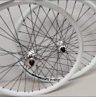 CUSTOM PROFILE/TNT CASSETTE 26x1.75" 36H 3/8" CASSETTE WHEELSET WHITE