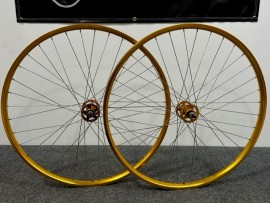 RACE INC. 29x1.75" 36H 3/8" HIGH FLANGE WHEELSET GOLD